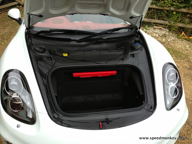 2013 Porsche Cayman front storage